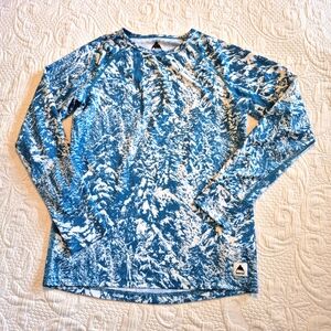 Burton girls or boys size Medium or 140 or 12 base layer long sleeve top EUC
